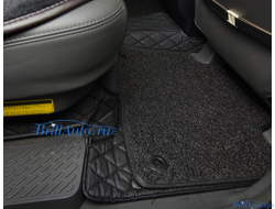 3D коврики в салон Toyota Land Cruiser Prado из экокожи