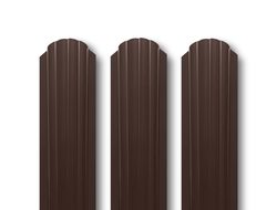 Штакетник 105мм*1,20м RAL 8017 полукруглый [58676]