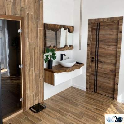 Керамогранит Belani Тайга GP Натуральный 594 х 147 мм под дерево Береза керамика в интерьере дома