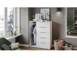 Комод комбинированный НУАР тип 1 Белый Ясень