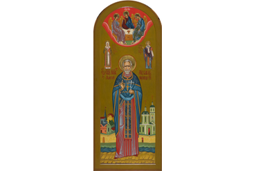 21. " Священномученик Михаил Марков"
р-р (70х140), 2016 г., храм Благовещения ПРСВ БЦы в Петровском парке г.Москвы 