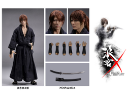 ПРЕДЗАКАЗ - Бродяга Кэнсин (в черном) - КОЛЛЕКЦИОННАЯ ФИГУРКА 1/6 scale Roku black version (PA2403A) - PEAKART STUDIO ?ЦЕНА: 38900 РУБ.?