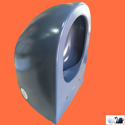 Чаша унитаза Creavit Free Basalt FE322-11BM00E-0000 подвесная безободковая, сине - серая, Steel Blue