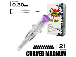 21CM/0,30 mm - RM/Curved Magnum "BIG-WASP" (Matte Transparent)