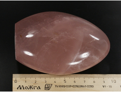 Кварц розовый, полировка стоячая, Мадагаскар (98*72*39 мм, 451 г) №35617