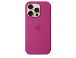 Чехол Silicone Case с MagSafe iPhone 16 Pro (Fuchsia)