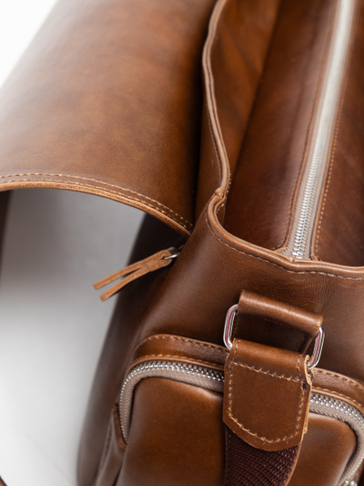 Кожаная мужская сумка Toara Premium brown (арт. 5058-63)