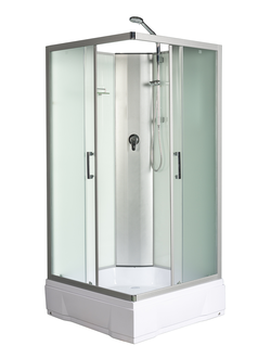 Душевая кабина RIVER, QUADRO Б/К 90/26 МТ, матовые, квадратные со средним поддоном, 90x90x200 см.