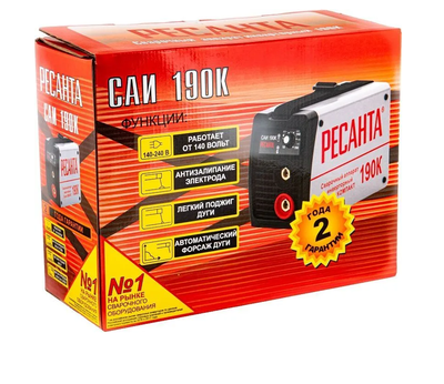 Сварочный аппарат инверторный САИ 190К (компакт) Ресанта