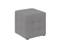 Пуф Тип 1 Велюр светло-серый