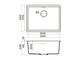 МОЙКА OMOIKIRI KATA 54-U BL (4993410) ЧЁРНЫЙ