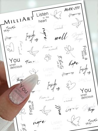 Слайдер-дизайн MilliArt Nails MAX-273
