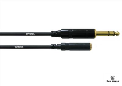 Фото кабеля Cordial CFM 3 VY джек стерео 6.3мм male