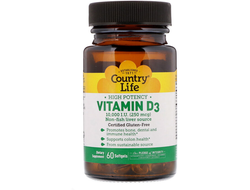 (Country Life) Vitamin D3 2500 IU - (60 капс)