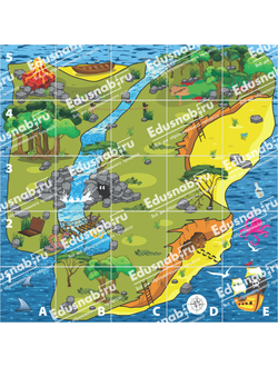 ЛогоРобот Пчелка (Bee-Bot): Коврик "Остров"