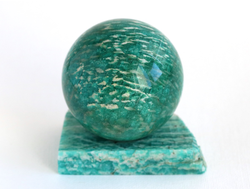 Шар Амазонит с подставкой (45 мм, 162 г) №4341