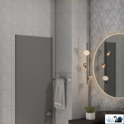 Плитка Creto Misty grey 25 х 40 см серая настенная