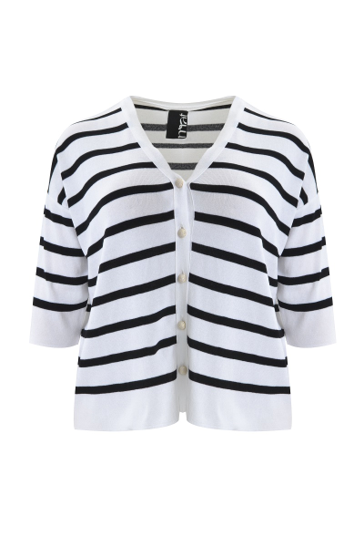 джемпер летний белый в синюю полоску