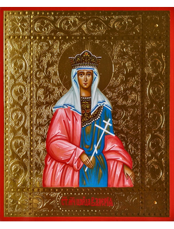 Валерия, святая мученица, царица. Рукописная икона.