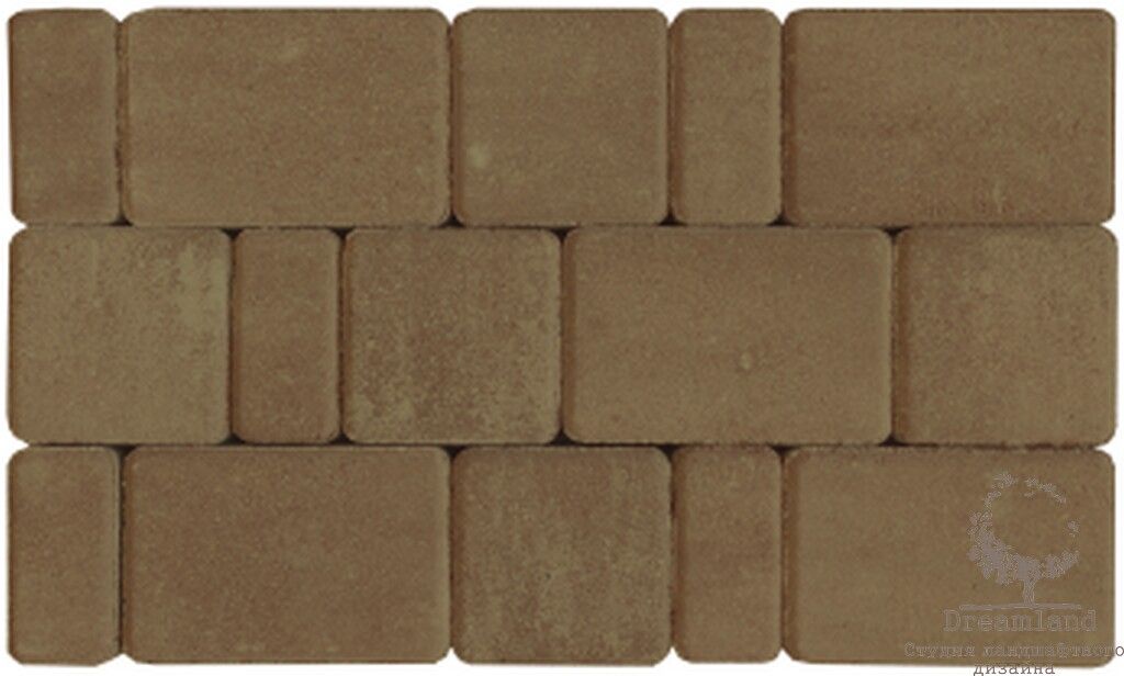 Тротуарная плитка Старый город, оливковый