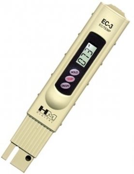 ЕС метр ( кондуктометр) и термометр HM Digital EC-3.
