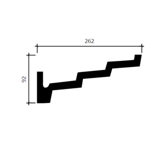 Карниз 1.50.145 - 92*262*2000мм