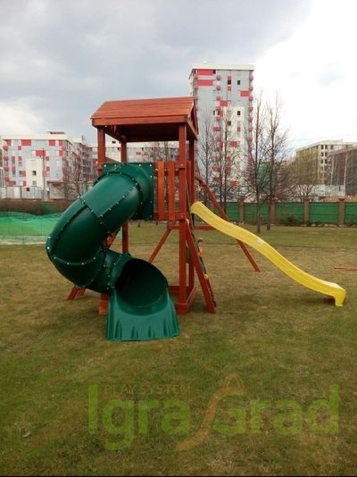 Детская площадка IgraGrad Панда Фани с винтовой трубой