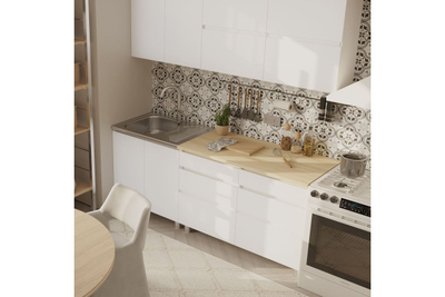 Кухонный гарнитур Симпл 2м Белый/Дуб сонома