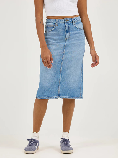 Юбка Lee® Legendary Back Slit Denim Skirt