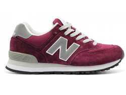 New Balance 574 Бордовые женские (36-40) Арт. 224M-A