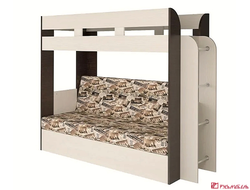 Двухярусная кровать КАРАМЕЛЬ-75 бодега/лас-вегас