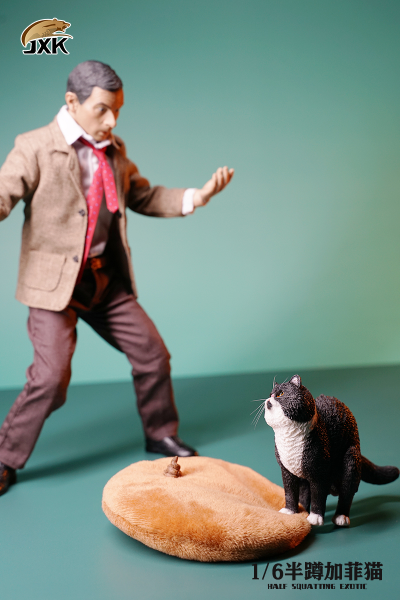 Какающий котик (рыжий) - Коллекционная ФИГУРКА 1/6 scale Half squatting Exotic Shorthair (JXK073C) - JXK