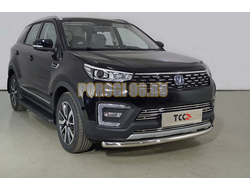 Защита передняя нижняя 60,3 мм ТСС для Changan CS55 2WD 1.5T 2022-