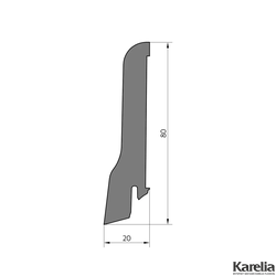 Плинтус напольный Pedross Дуб без покрытия купить в интернет-магазине karelia-floor.ru