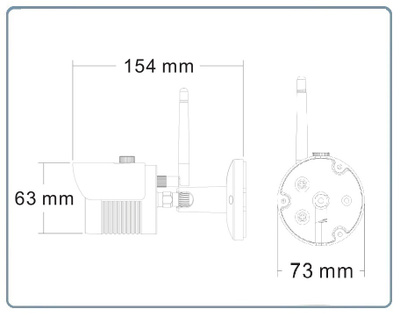 PX-KIT-PG420-20W. Комплект уличного WiFi/LAN видеонаблюдения, видеорегистратор с WiFi модулем и 4 беспроводные видеокамеры, Full HD (4 порта RJ45) (freeip)