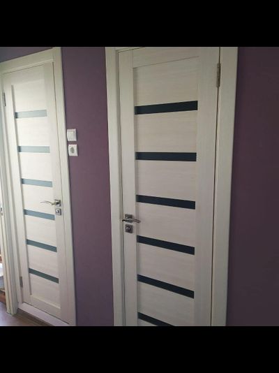 OPTIMA PORTE/ TURIN 507. ЯСЕНЬ ПЕРЛАМУТРОВЫЙ/ СТЕКЛО САТИН СВЕТЛОЕ