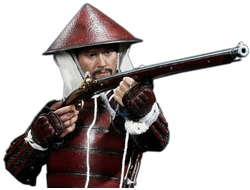 Японский пехотинец - Асигару с тэппо - КОЛЛЕКЦИОННАЯ ФИГУРКА 1/6 Ashigaru Teppo Deluxe version (POP-W06B) - POPTOYS