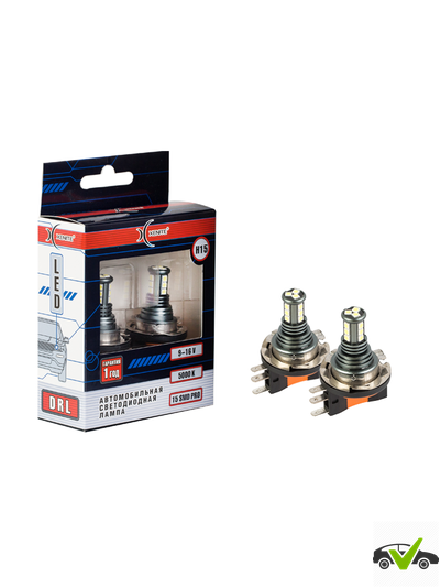 Светодиодная лампа Xenite H15-15SMD PRO (12V) Рекомендовано в качестве "дневных ходовых огней"