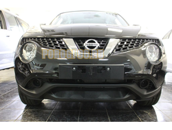 Защита радиатора Nissan Juke 2014- black середина