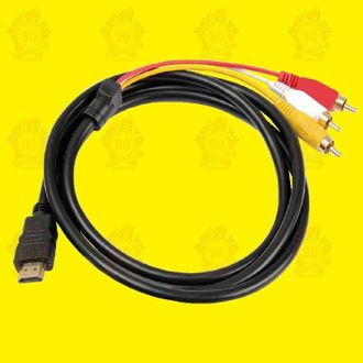 Кабель HDMI- AV 3 RCA (Audio Video AV Cable)