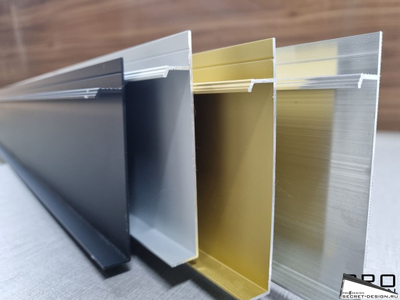 СКРЫТЫЙ ПЛИНТУС PRO DESIGN UNIVERSALE - АНОДИРОВАННЫЙ