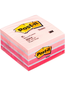 Блок-кубик Post-it куб 2028-P, 76х76, розовая пастель (450 л)