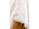 Оренбургский пуховый платок-паутинка А100-02 белый натуральный
