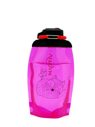 Складная бутылка для воды арт. B050PIS-1304 с рисунком