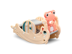 Горка + качалка "Дельфин" PS-037-O оранжевый купить в Воронеже