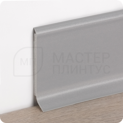 Напольный плинтус из Вспененного ПВХ HSL Dollken высота 80мм, длина 2,5м, толщина 5мм. цвет черный