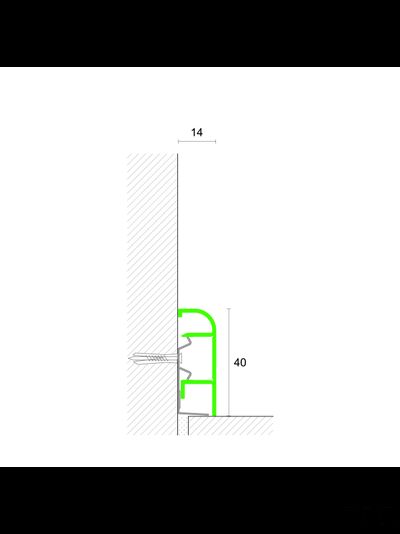 Заглушки из ПВХ для плинтуса Profilpas серия 97 пара