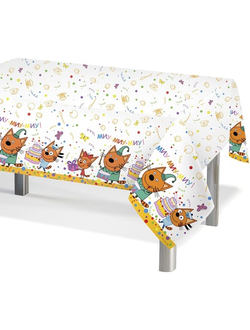 Скатерть (120х180см) Три Кота, Желтый, 6 шт.