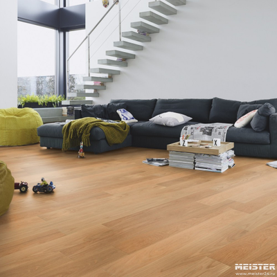 Паркетная доска PS 300 Residence Meister Дуб Гармония 8027 в интерьере