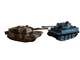 Танковый бой. 2 танка(тигр и абрамс)